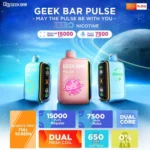 Geek Bar Pulse 小火箭15000口拋棄式電子煙 | 16mL大容量 雙網狀線圈 智慧雙模式 | 台灣現貨