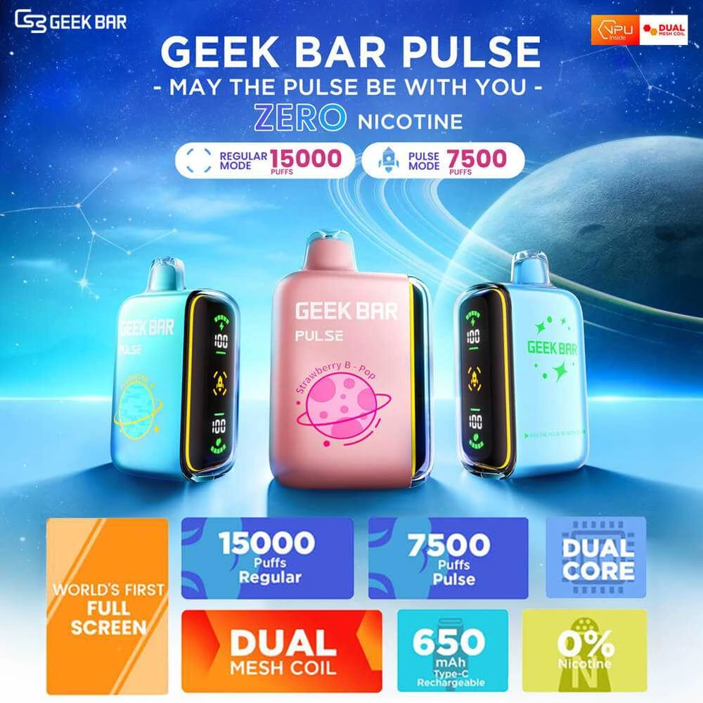 Geek-BAr-15000口-小火箭-1.webp Geek Bar Pulse 小火箭15000口拋棄式電子煙 | 16mL大容量 雙網狀線圈 智慧雙模式 | 台灣現貨:圖片 1