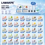 LANA一代發光煙彈 2.5ml 3入裝 蜂巢陶瓷芯 通用一代電子煙主機 35種口味現貨