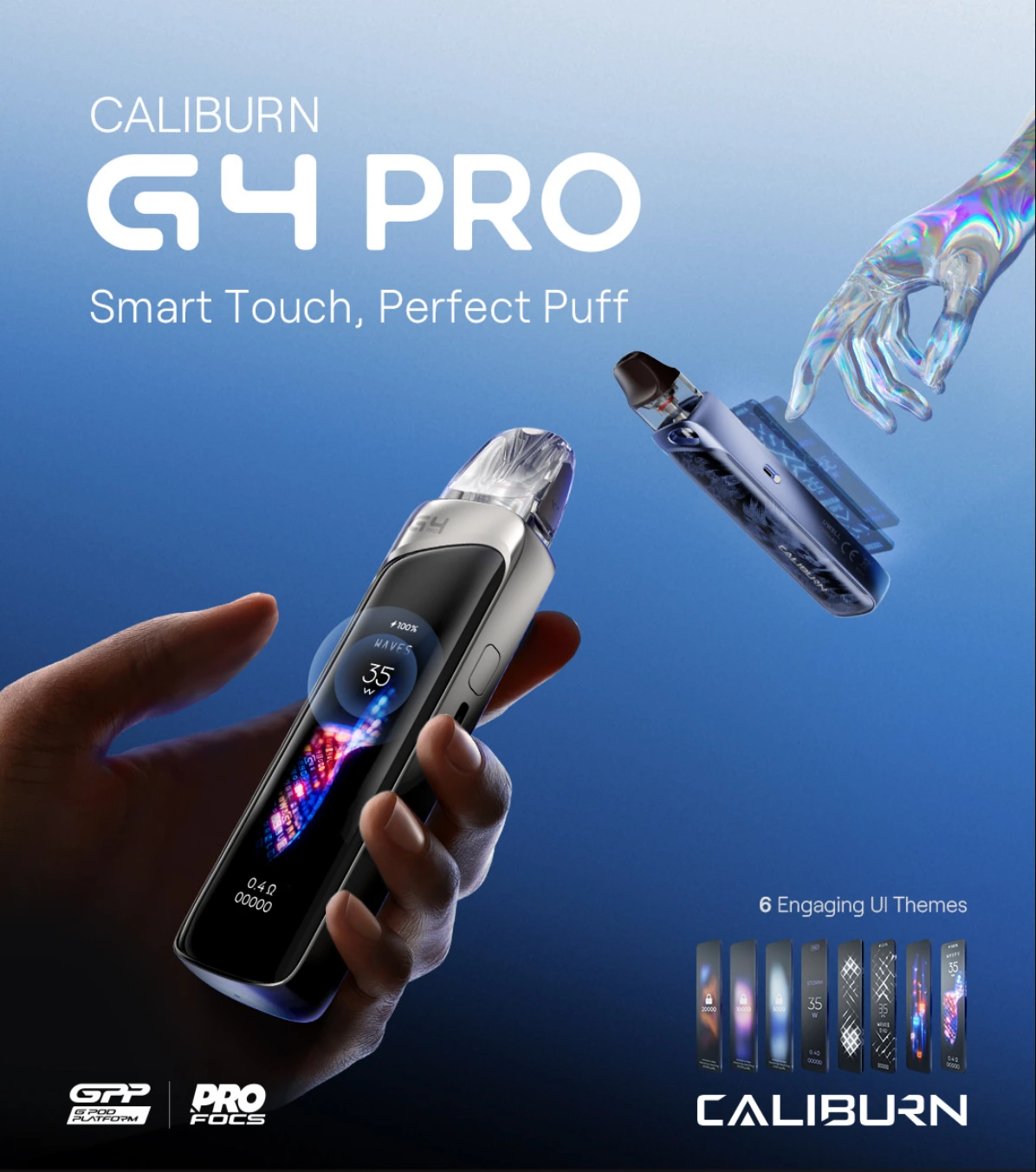 UWELL-Caliburn-G4-Pro主機套裝-1.webp UWELL CALIBURN G4 PRO 咖哩棒電子煙主機套裝 | 850mAh大電量 G4 GPP倒灌系統 | 18W三段功率調節 (含0.6Ω/0.9Ω霧化芯):圖片 1