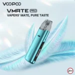 VOOPOO Vmate Pro Kit 註油式小煙主機套裝 | 1500mAh大電量 40W可調功率 | 1.2吋TFT彩屏 GENE.TT 2.0芯片 (含3.5ml防漏油倉)