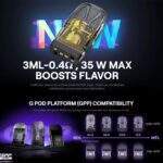 UWELL Caliburn G3 PRO 旗艦電子煙主機套裝 | 全屏UI介面 35W高功率 | 1000mAh大電量 雙啟動模式 (附0.4Ω/0.9Ω煙彈)：圖片 3